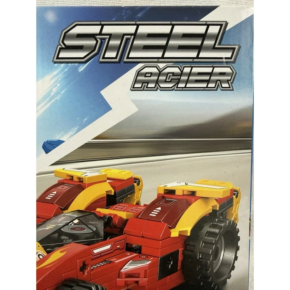 NEW Miniso 103283 Steel Acier Car Model Building Block Set 214 Pieces 4-in-1